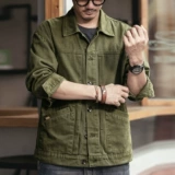 格蓝鹿 Джинсовая мужская осенняя ретро куртка, в американском стиле