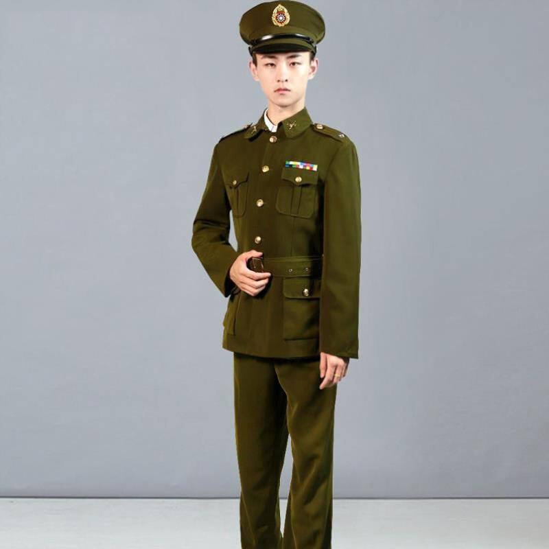 美式国民党军装集合民国军装特务军官服合唱演出服国民服装出租