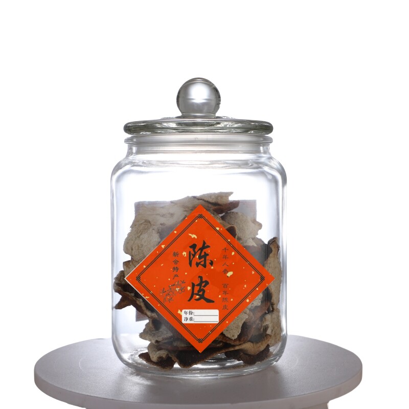 加厚玻璃茶叶密封罐储物罐大号中药材干果粮食防潮花茶陈皮玻璃瓶