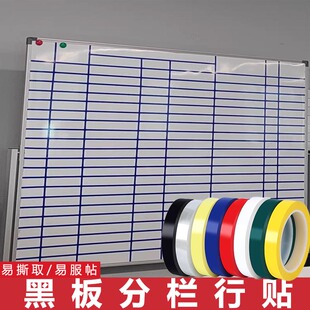 贴黑板胶带边框装饰贴值日生表格划线条作业公示栏看板横线分格条