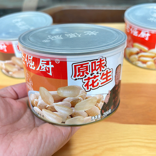 老倔厨206克铁罐装花生米脱壳花生仁下酒菜零食原味五香麻辣椒盐