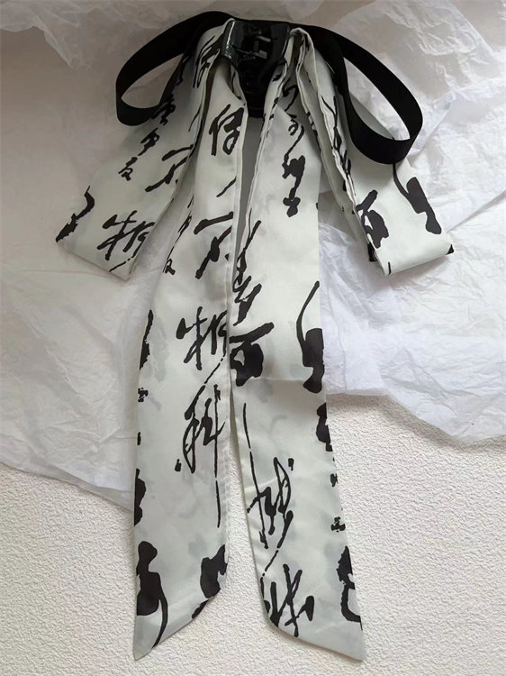 水墨佳人新中式飘带蝴蝶结抓夹后脑勺气质发抓高级感古风发饰头饰