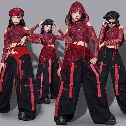 女童爵士舞表演服装少儿ja