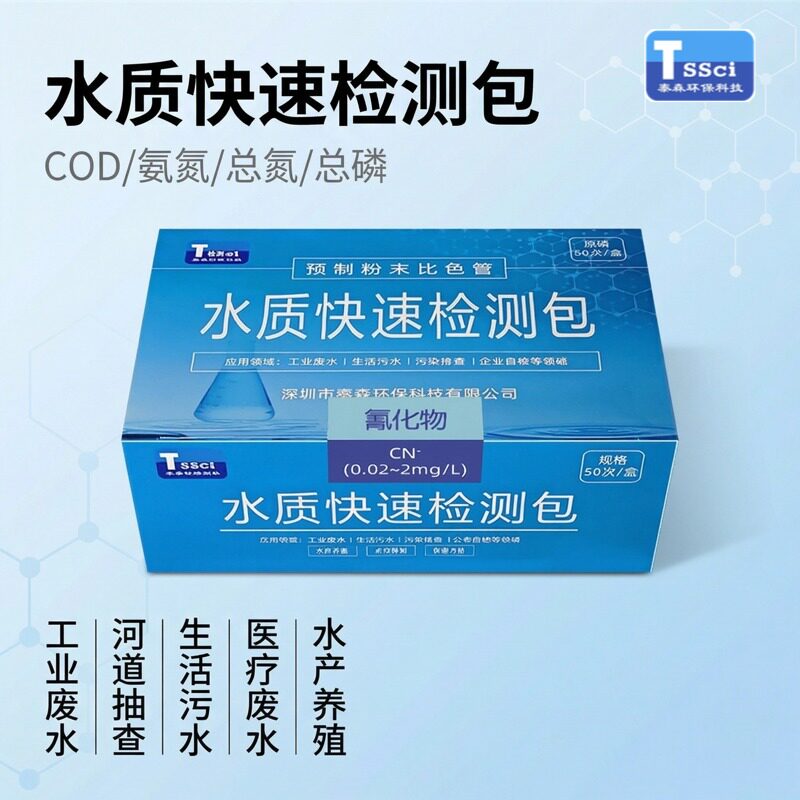 水质快速检测包氰化物COD氨氮总氮自测盒工业废水生活污水检测剂