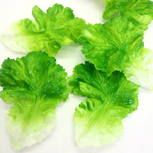 塑料装饰仿真生菜叶片创意仿真植物假花菜叶子餐厅装饰品