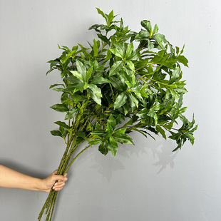 家居客厅仿真ins马醉木婚礼装饰假绿叶 欧式摆件绢花仿真叶子绿植