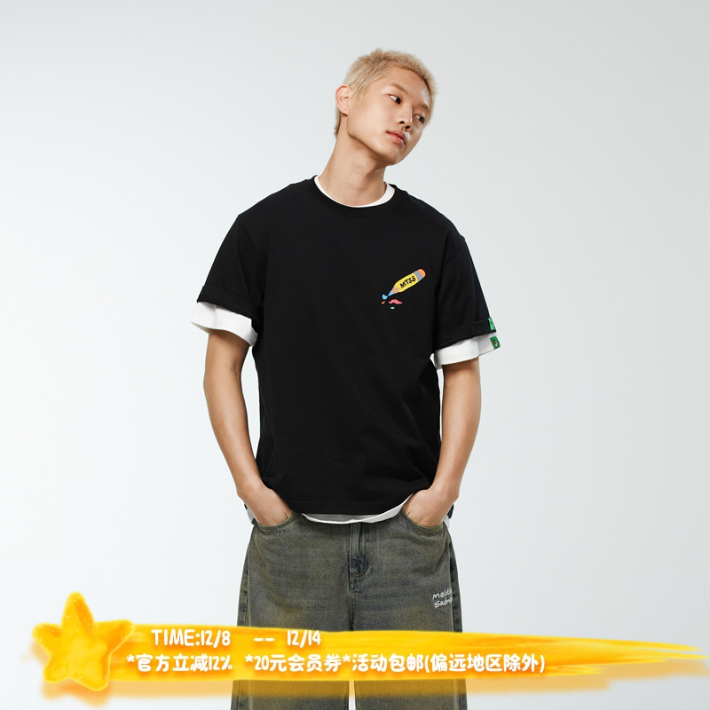 MeltingSadness印花短袖T恤