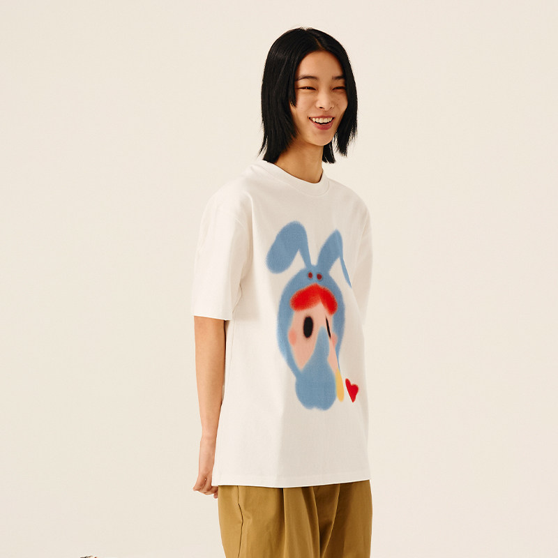 Melting Sadness【春季新品】25SS karoro悄悄话短袖T恤男女上衣