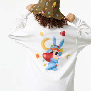 Melting Sadness MTSS手绘数码印花长袖T恤 2025年秋