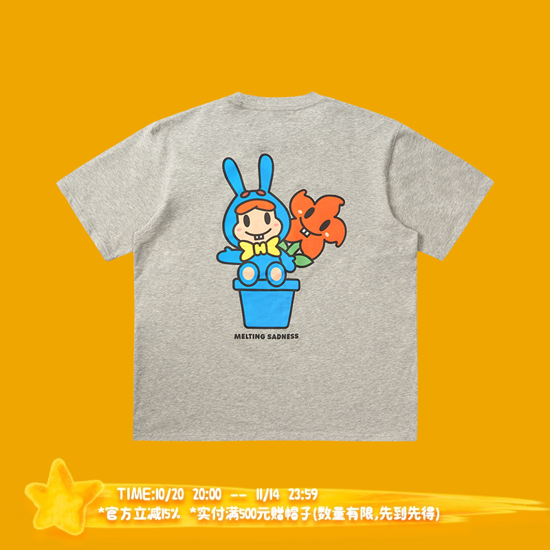 Melting Sadness Karoro&Flower Complexcon限定印花短袖T恤