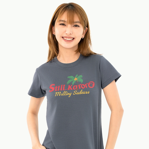Melting SadnessMTSS 度假Karoro主题印花竹节棉女生短袖T恤