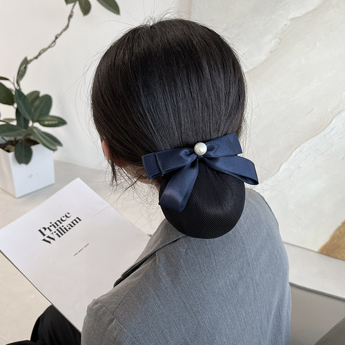 雨妃新款高品质头花女网兜盘头发