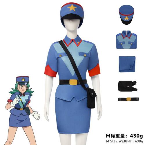 日漫宝可梦cos服 君沙cos服 女警cosplay角色扮演 二次元漫展表演