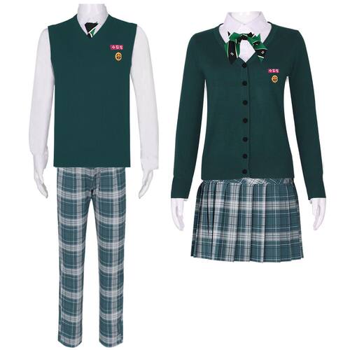 cos僵尸校园同款英伦cosplay学院男女校服演出服漫展万圣节角色扮