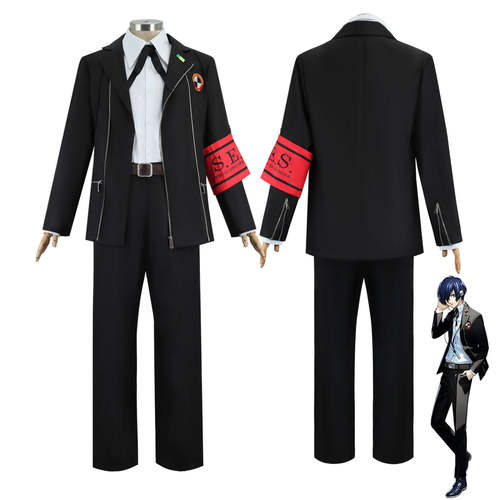 女神异闻录3结城理cos服月光馆学园校服p3男主动漫 cosplay二次元
