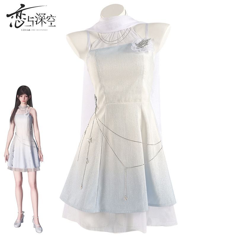 漫衣尚 恋与深空cos主控云卷云舒cos二次元连衣裙cosplay服装女图片