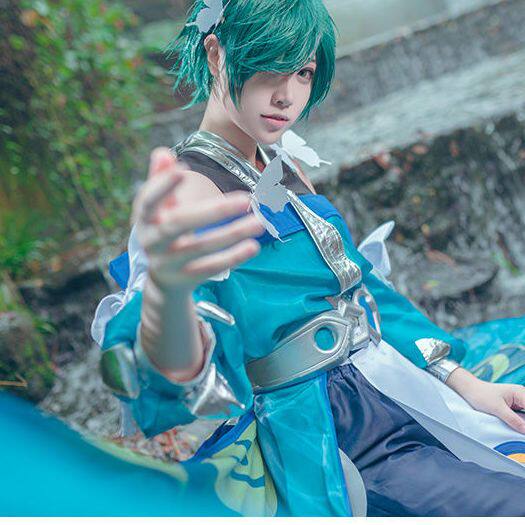 现货cos服装王者荣耀庄周初始Cosplay男装/