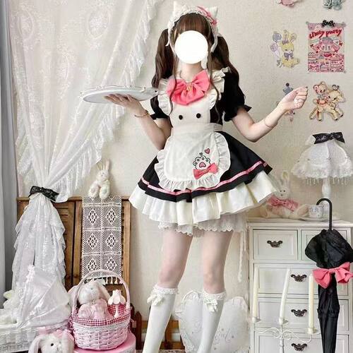 新cos猫咪餐厅可爱op女仆lolita日系连衣裙洛丽塔猫咪餐厅lolita