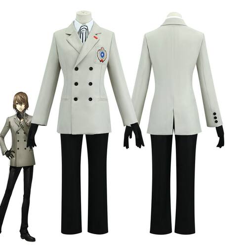 女神异闻录cos服装明智吾郎c服全套日系灰色西装二次元cosplay服