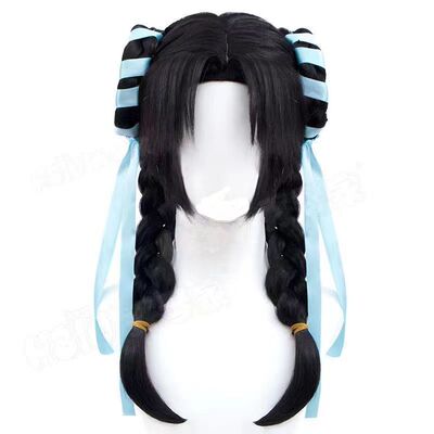 王者西施 诗雨忆江南 少女cosplay假发毛 造型款 分体造型