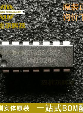 MC14584 全新原装 直插DIP-14 反相施密特触发器 MC14584BCP