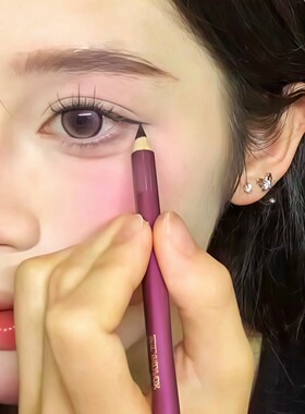 眼线铅笔绝了！木质眼线笔胶笔极细防水防汗不晕染棕色下至卧蚕笔