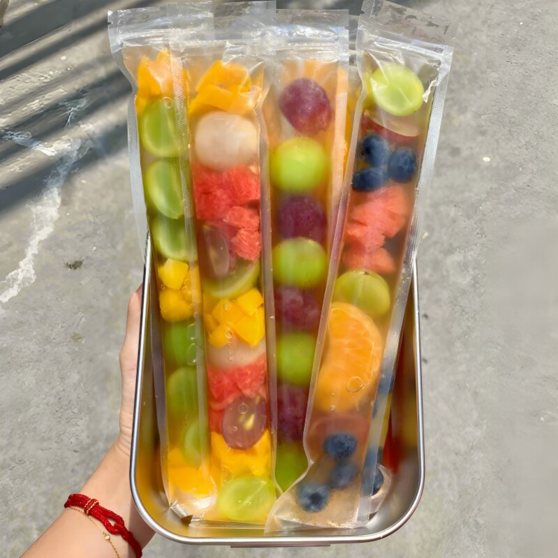 一次性水果棒棒冰袋DIY绿豆沙冰自制食品级碎碎冰制冰棒袋冰棍棒