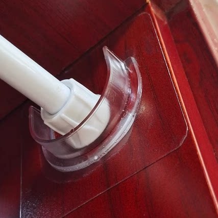 免打孔伸缩杆托贴家用卫生间厨房门窗帘横杆无痕强力挂钩固定