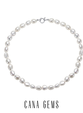 CANA GEMS罗马扣巴洛克淡水珍珠项链PD0258高级感轻奢百搭时尚女
