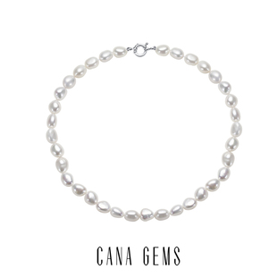 CANA 女 GEMS罗马扣巴洛克淡水珍珠项链PD0258高级感轻奢百搭时尚
