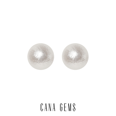 CANA GEMS 棉花珍珠系列耳钉 百搭款耳饰 PD0459