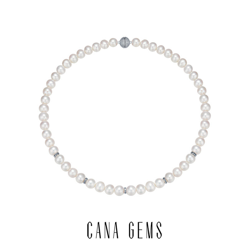 珍珠项链CANAGEMS锆石