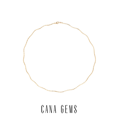 波浪项圈CANAGEMS925银