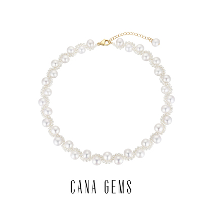 CANAGEMS铜镀金淡水珍珠