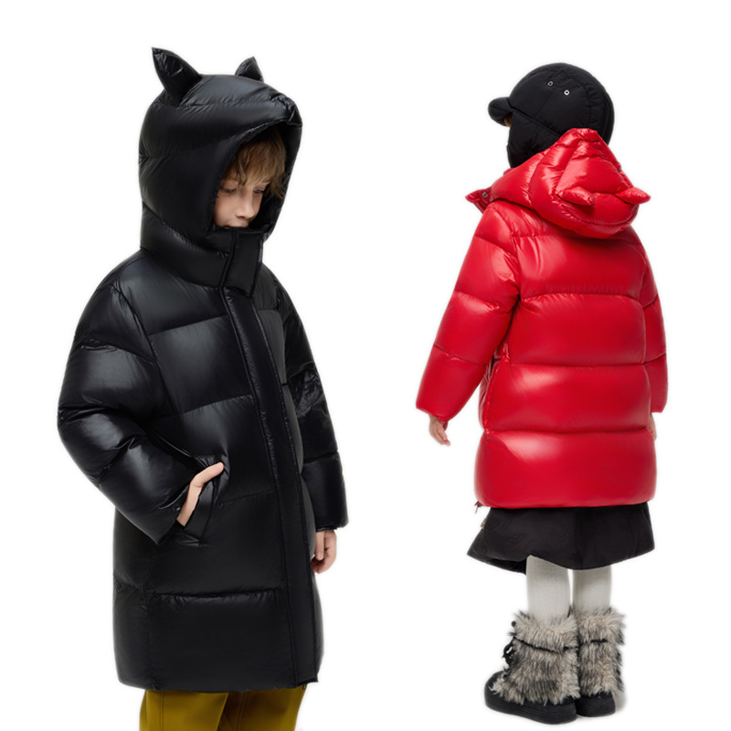 2025冬季新款儿童羽绒服中长款男大童加厚童装中大童保暖女孩外套