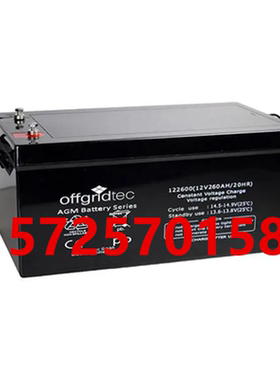Offgridtec蓄电池AGM12-260医疗设备直流屏UPS电源用12V260AH电池