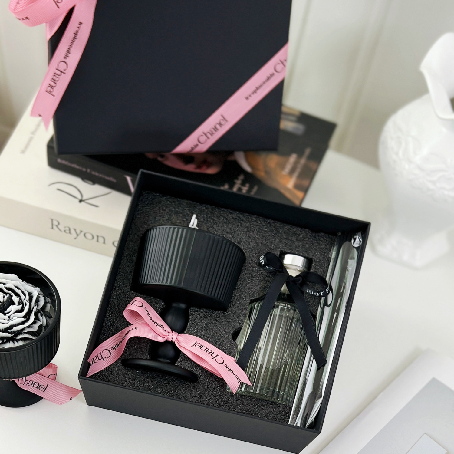 茉莉山茶花香薰蜡烛礼盒家用卧室内生日伴手礼物送女生朋友闺蜜