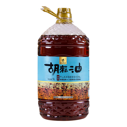 陇上农庄浓香胡麻油5l纯正甘肃