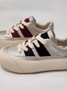 89966-66小白鞋老爹鞋乐福鞋面包鞋女增高休闲板鞋时尚松糕鞋