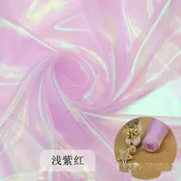 In the art area of the kindergarten, the purple-themed circular creative gauze curtains are arranged. The corners of the classroom areas are decorated with laser glass gauze materials thumbnail 8
