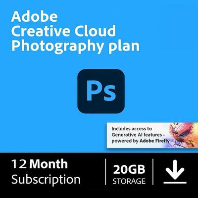 AdobePs软件2025摄影计划正版年费活Lightroom/Photoshop订阅M123
