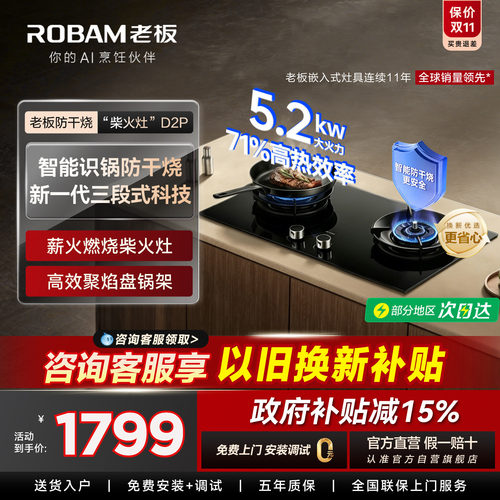 老板D2P防干烧超1级能效