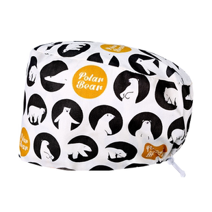 裕平鸟手术帽纯棉女透气吸汗护士圆帽手术室专用帽子医生工作帽男