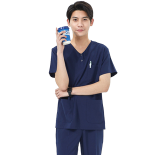 裕平鸟洗手衣手术服速干女短袖刷手衣手术室工作服护士隔离服男夏