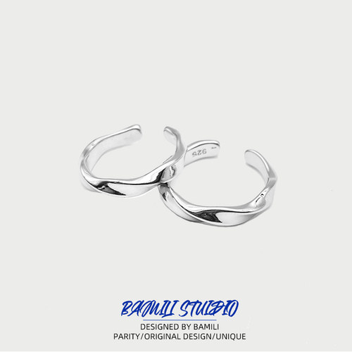 原创设计莫比乌斯情侣戒指对戒