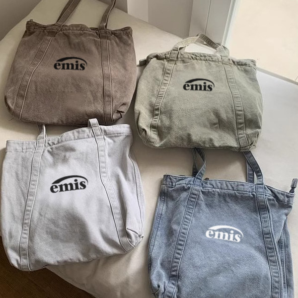 emis帆布包大容量复古单肩包