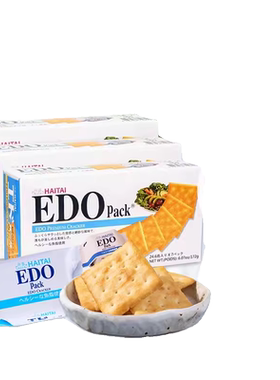 韩国EDOpack原味饼干172g*3盒 海太苏打梳打咸味饼干下午茶零食品