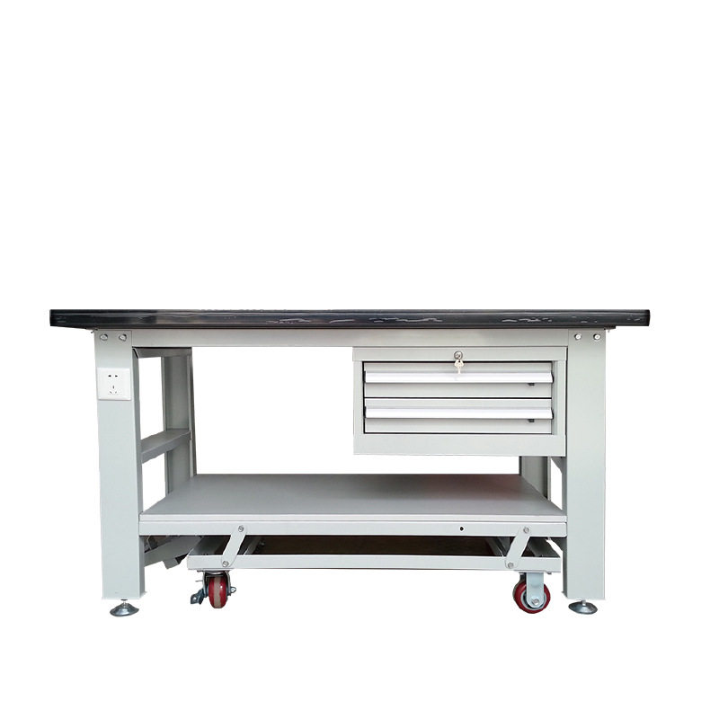 上海移动工作台 定做重型工作桌 带脚轮电工简易厂家