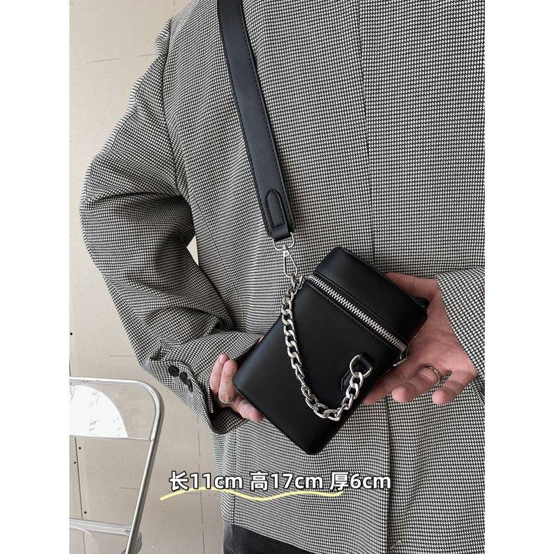 高级质感竖款小方包ins男女中性风链条盒子包潮流小众斜挎烟盒包,箱包皮具/热销女包/男包,男士包袋,淘宝优惠券,粉丝福利购,淘宝优惠卷