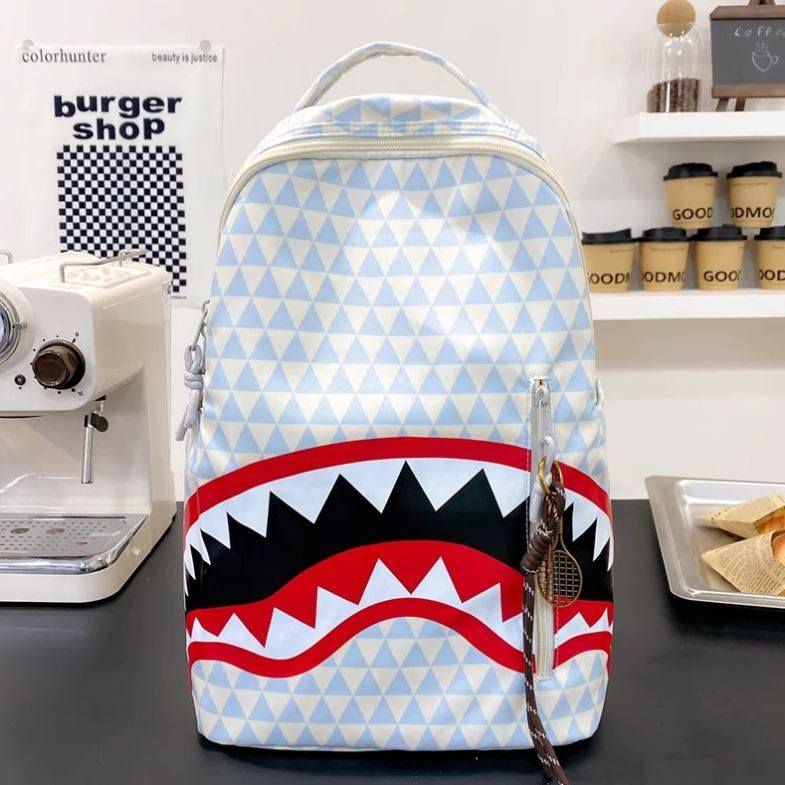 双肩包男款时尚潮流个性创意小众背包男生初中生高中生书包酷